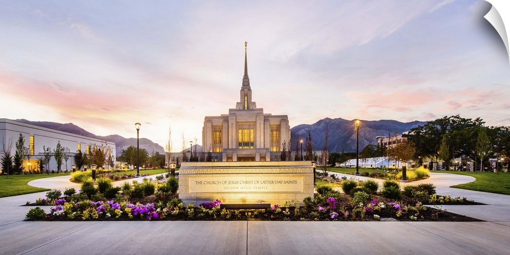 The Ogden Utah Temple sits on an entire city block and is located near the Wasatch Front. Though it's the fifth temple bui...