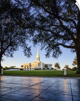 Orlando Florida Temple, Framed by Trees, Windermere, Florida