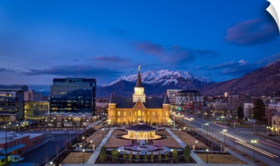 Provo City Center Temple, Dusk, Provo, Utah
