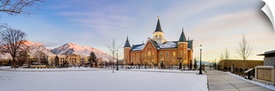 Provo City Center Temple, Snow Panorama, Provo, Utah