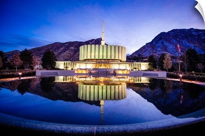 Provo Utah Temple, Reflection, Provo, Utah
