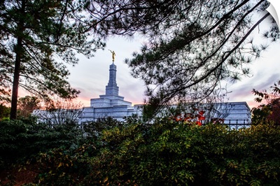 Raleigh North Carolina Temple, Sunset and Trees, Apex, North Carolina
