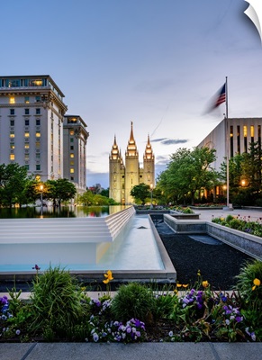Salt Lake Temple, City and Gardens, Salt Lake City, Utah
