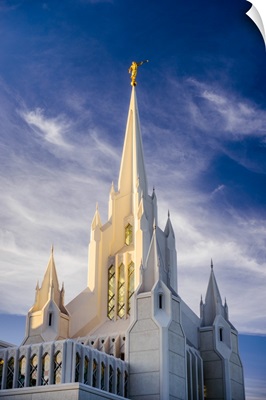 San Diego California Temple, Spire Against the Blue Sky, San Diego, California