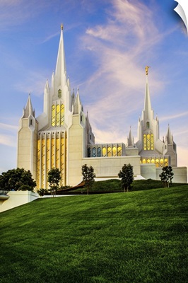 San Diego California Temple, Sunset on the Hill, San Diego, California