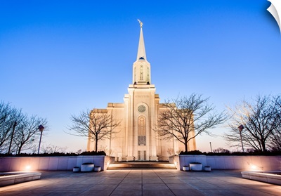 St. Louis Missouri Temple, Blue Skies, Front in the Evening, Missouri