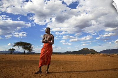 African Samburu Tribesman, Kenya, Africa