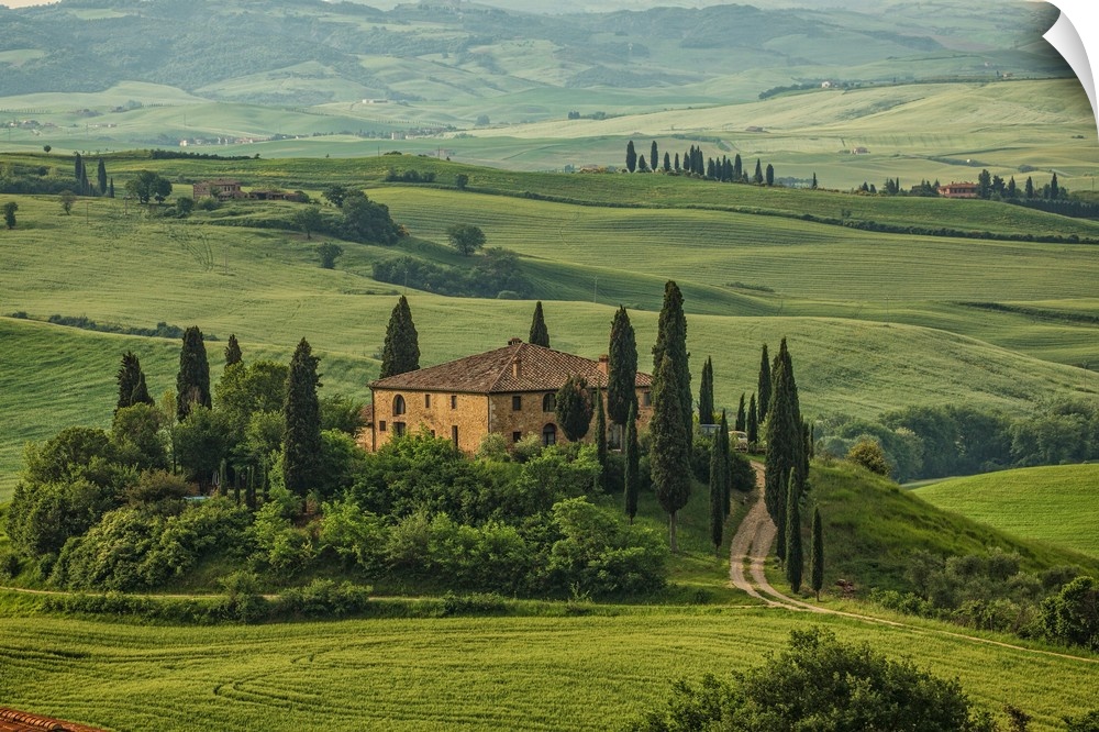 Belvedere in the Tuscan countryside in Italy.