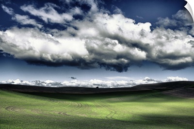 Clouds over the fields, Palouse, Washington