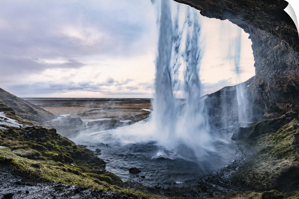 Seljalandsfoss waterfall in south Iceland.