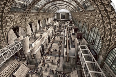 Inside the Musee D'Orsay in Paris, France