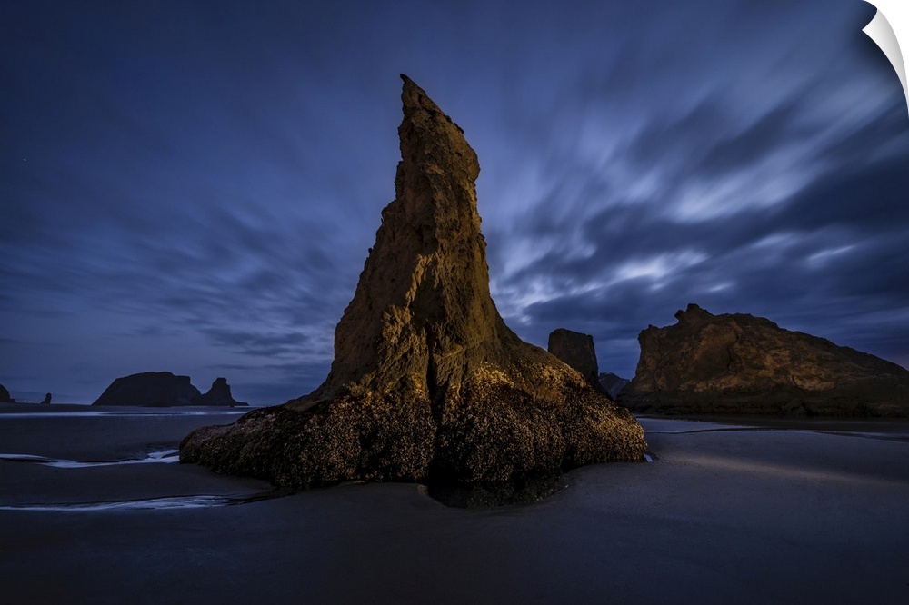 Merlins Rock in Bandon on the Oregon Coast.