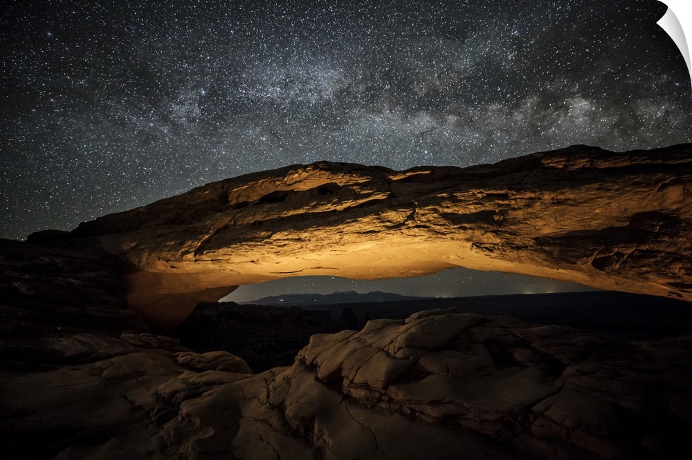 Milky Way over Mesa Arch in Canyondlands National Park.