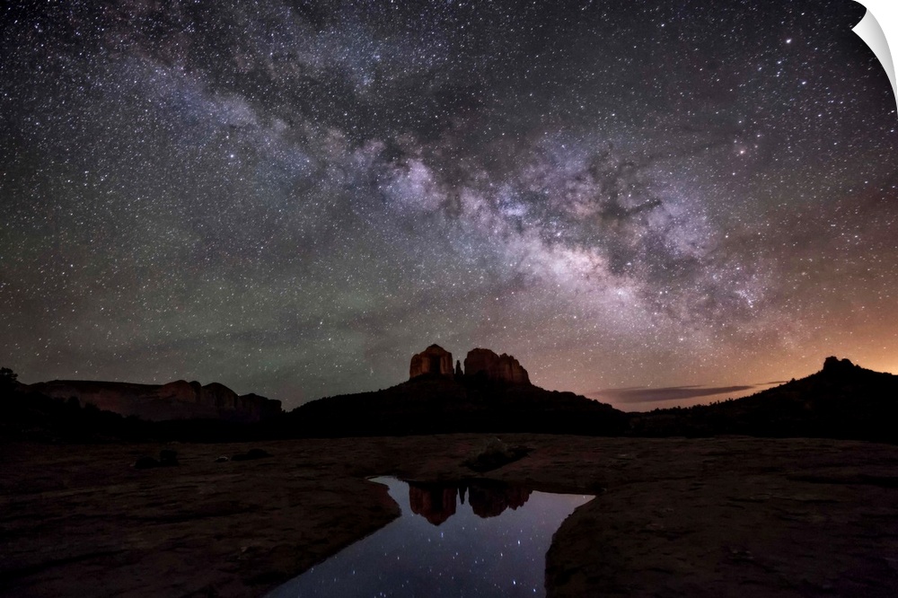 Milky Way over Cathedral Rocks in Sedona.