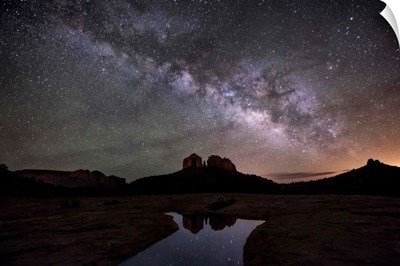 Milky Way over Cathedral Rocks in Sedona