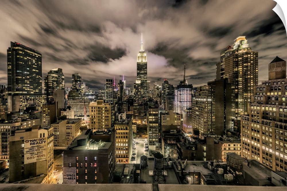 Panorama of the Empire State Building and New York City
