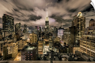Panorama of the Empire State Building and New York City