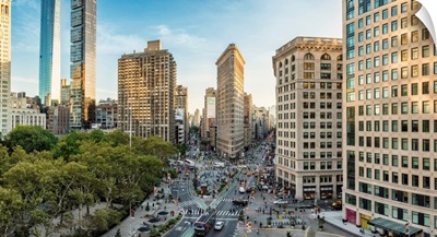 Panorama of the Flatiron Building in New York City