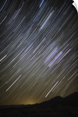 Star trails over Death Valley