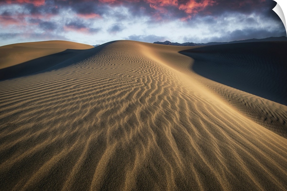 Sunrise at the Mesquite Sand Dunes at Death Valley National Park