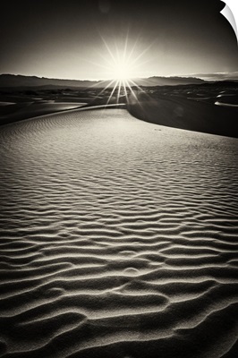 Sunrise in the Mesquite Sand Dunes at Death Valley National Park