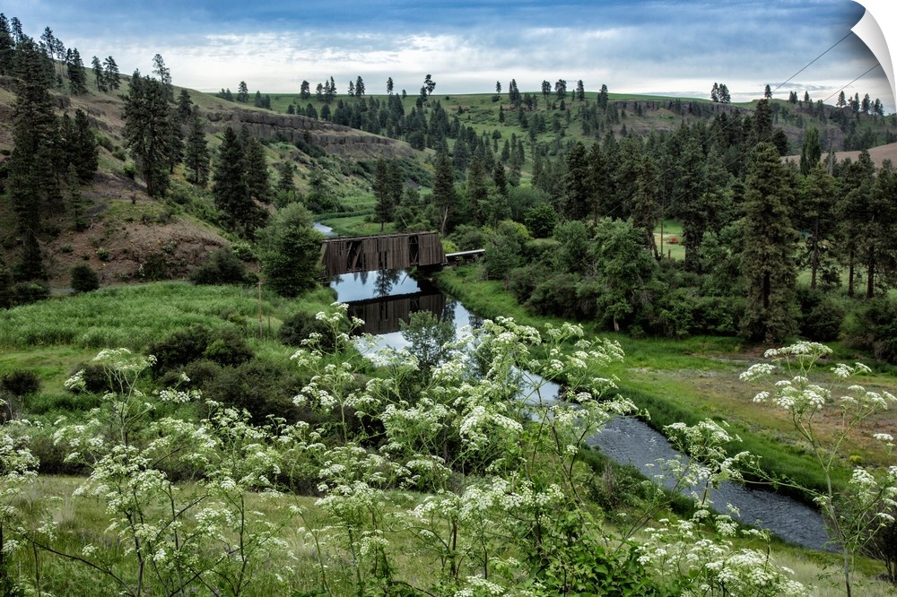 The Manning Covered Bridge in the Palouse.