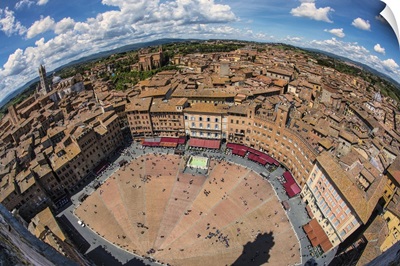The Piazza Del Campo in Siena, Italy