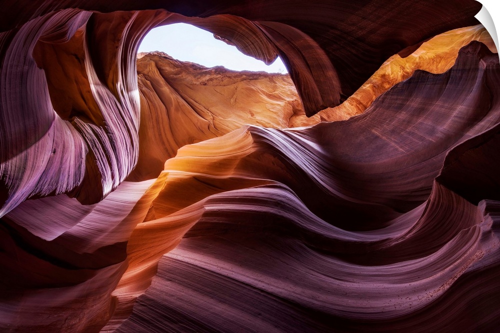 The slot canyons of Antelope Canyon in Page, Arizona.