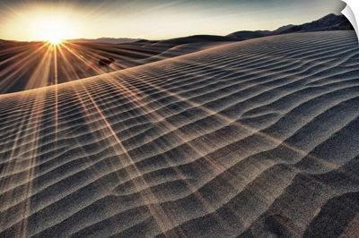 The Stovepipe sand dunes at sunrise, Death Valley National Park