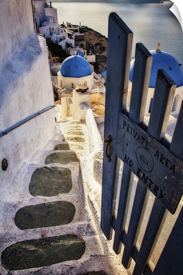 The town of Oia, Santorini, Greece