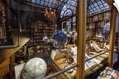 Vintage book store in Paris, France