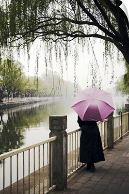 Woman with Umbrella, Beijing, China