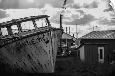A Moody View Of A Port On Prince Edward Island, Canada