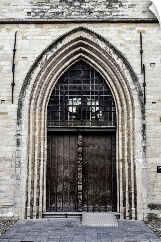 An Ancient Door In Lueven, Belgium