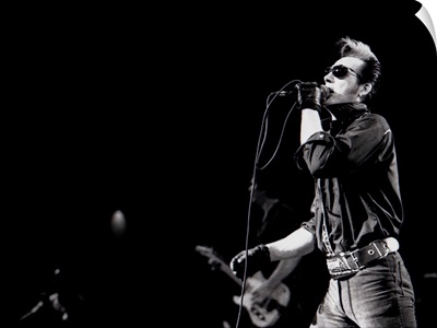 Dave Vanian of The Damned performing in Hollywood in 1989