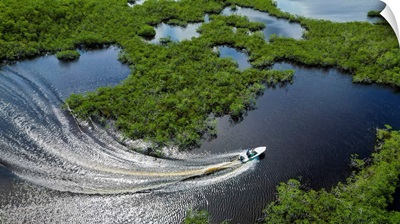 Navigating The Everglades Backcountry, Southern Florida