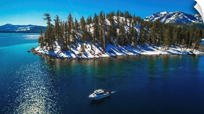 The double Down trolling along Tahoe's eagle point