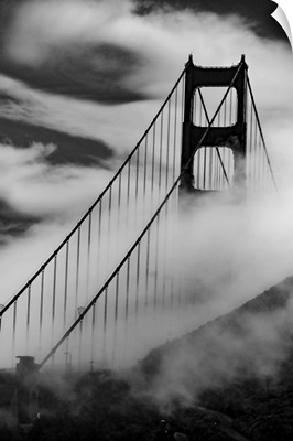 The Golden Gate Bridge Emerges From The Fog
