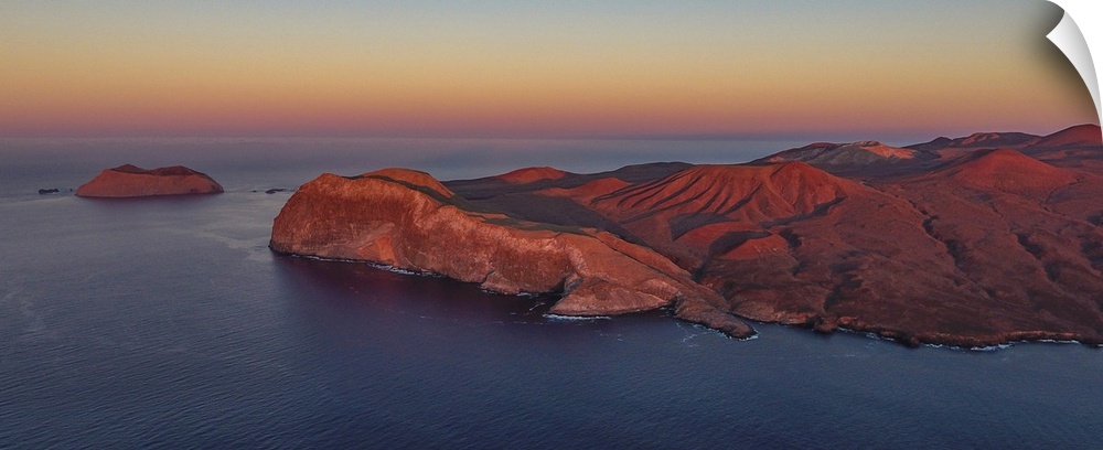 Guadalupe Island, Mexico. The legendary Guadalupe island at sunset.