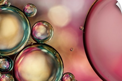 Bubble Abstract with Pink Sparkle