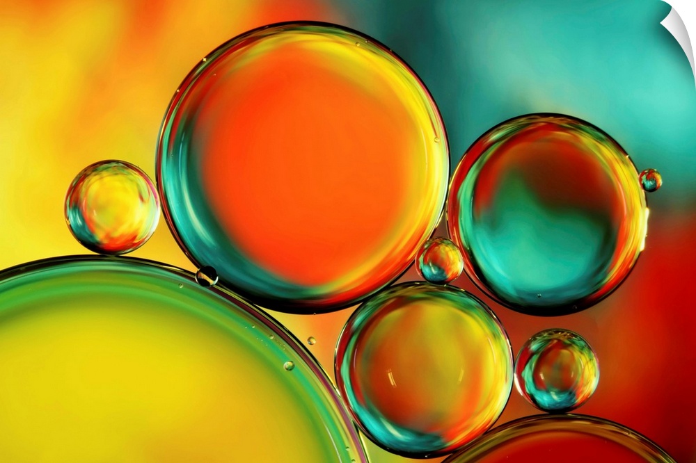 Oil and water abstract