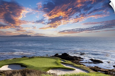 A View Of Pebble Beach Golf Course, Hole 7, Monterey, California
