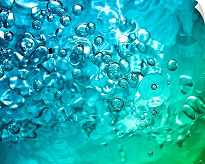 Abstract water with bubbles