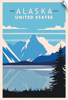 Alaska Modern Vector Travel Poster
