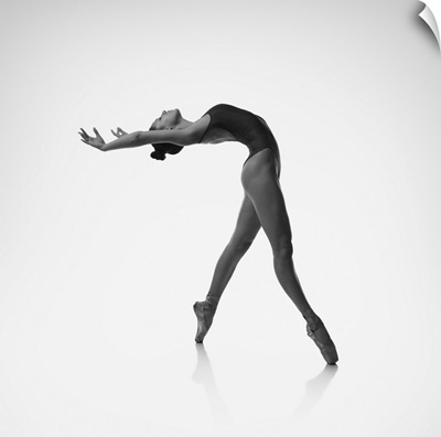 Ballerina Makes A Deflection Backwards
