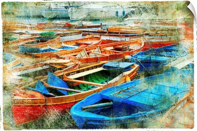 Boats in Naples Port