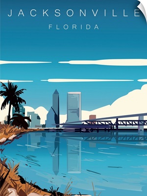Jacksonville Modern Vector Travel Poster
