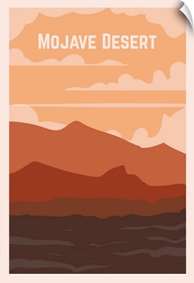 Mojave Desert Modern Vector Travel Poster