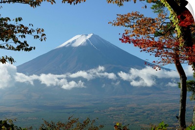 Mt. Fuji With Fall Colors In Japan