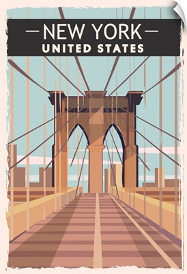 New York, Modern Vector Travel Poster